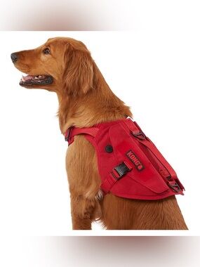KONG Red Heavy-Duty Dog Harness with Secure Buckles